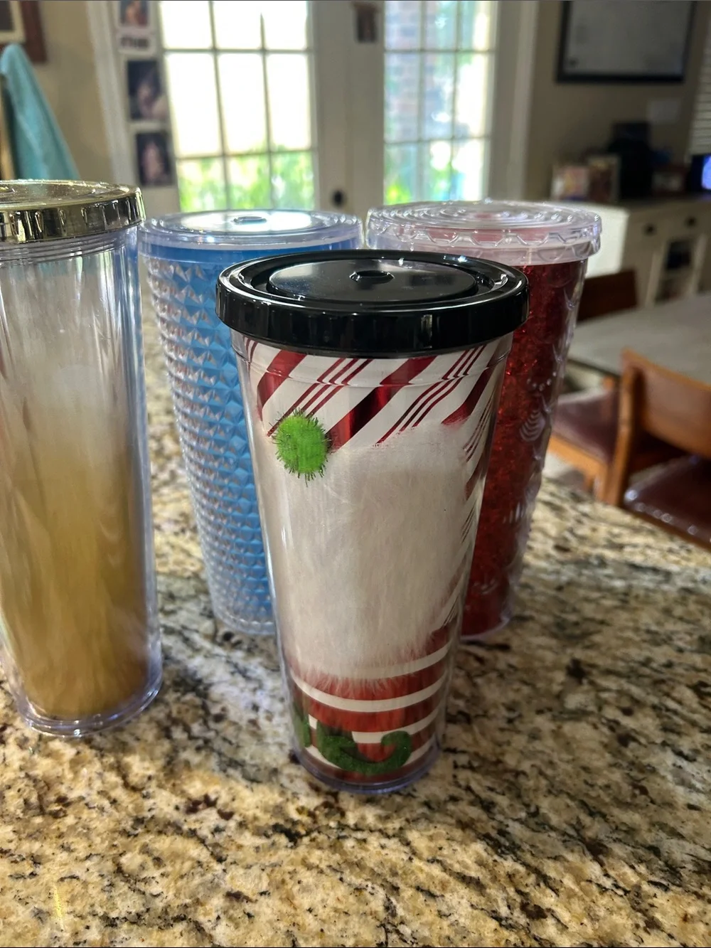 Starbucks Multi-Color Reusable Tumblers with Gold Lids -Set of 5